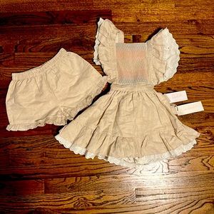 Well Dressed Wolf Smocked Naomi Tunic with Shorts